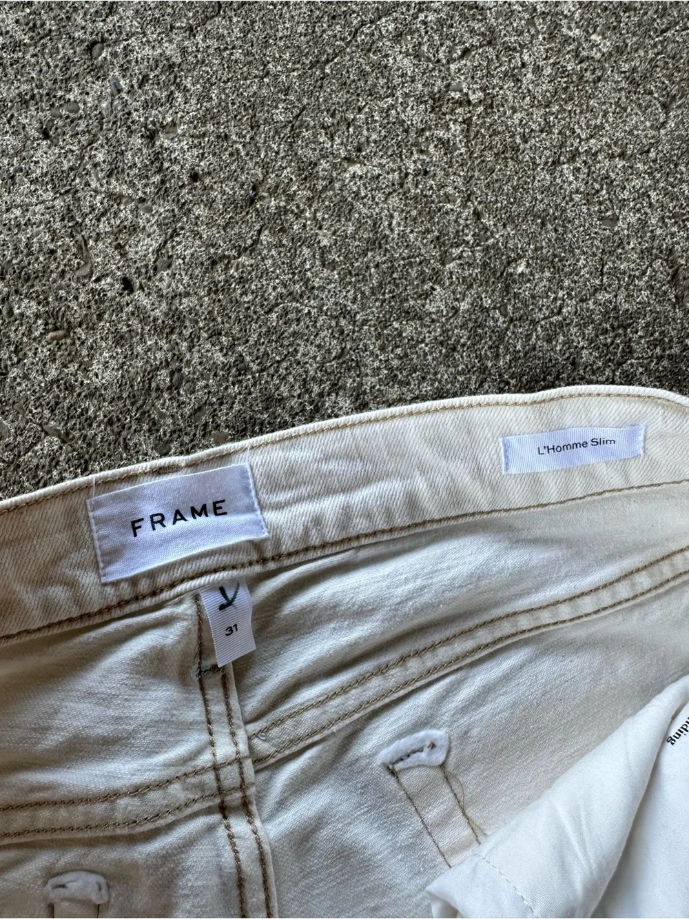 Frame L' Homme Slim Twill Denim Jeans